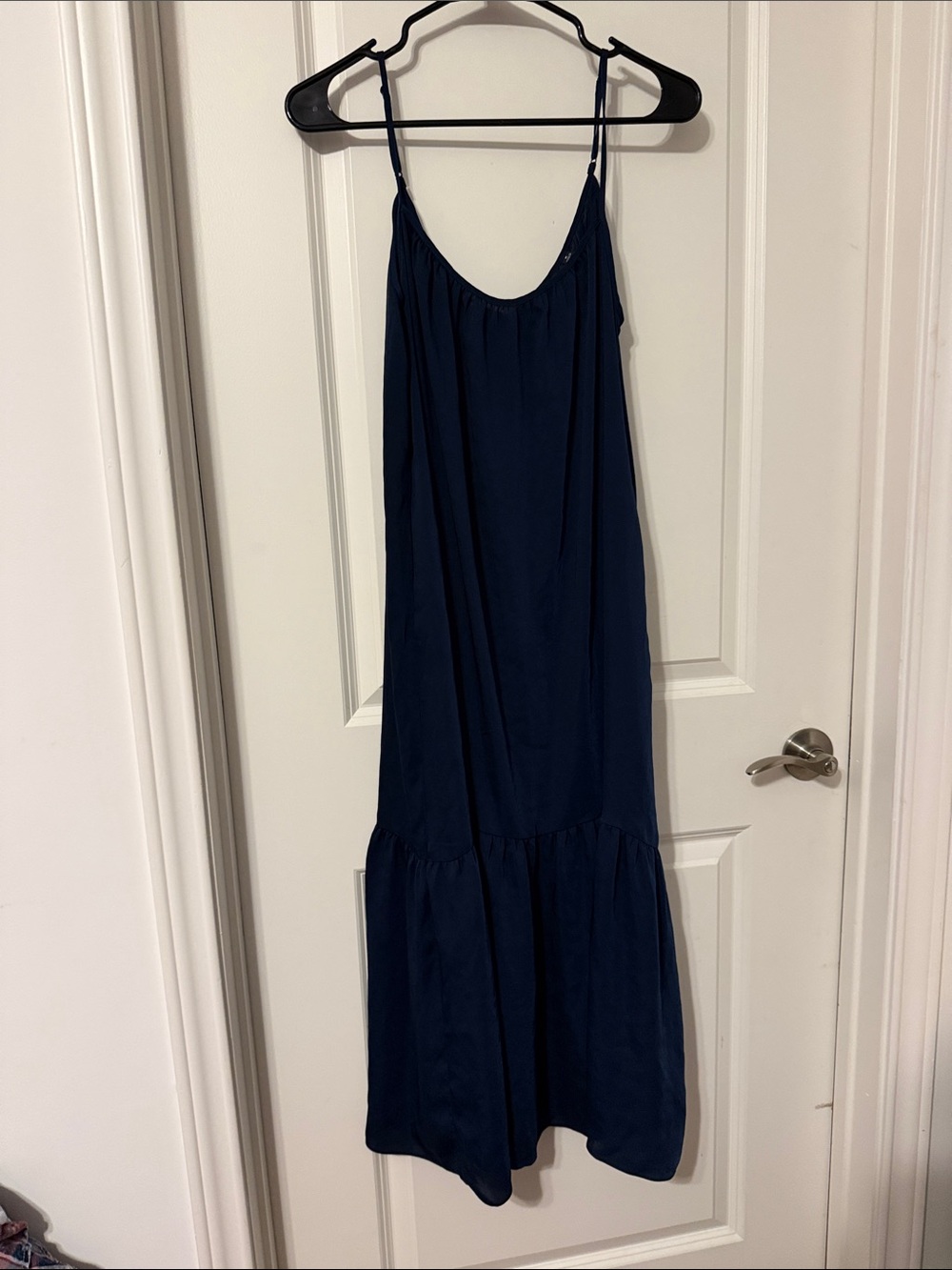 Uniqlo Navy Blue Maxi Dress with Thin Straps